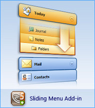 AllWebMenus Sliding Menus Add-in screenshot